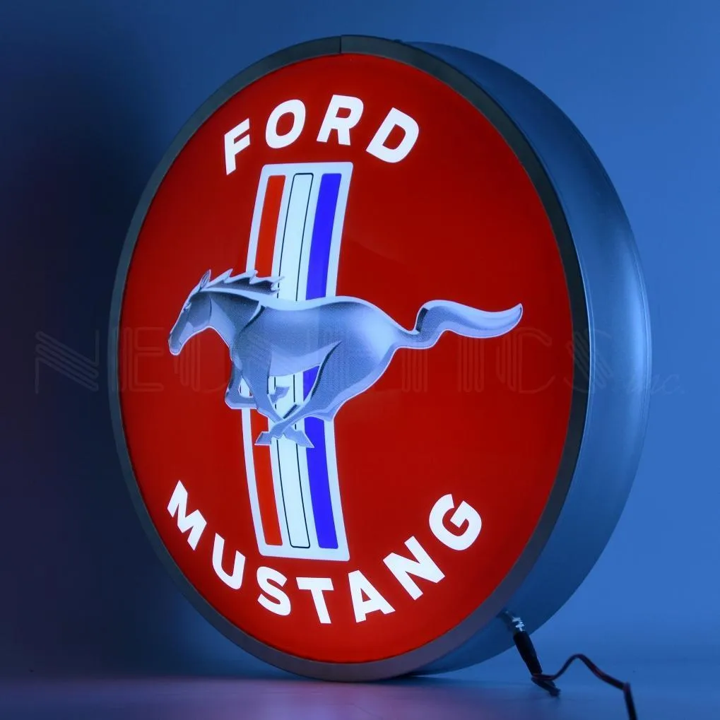 Ford Mustang Backlit LED Sign (15")