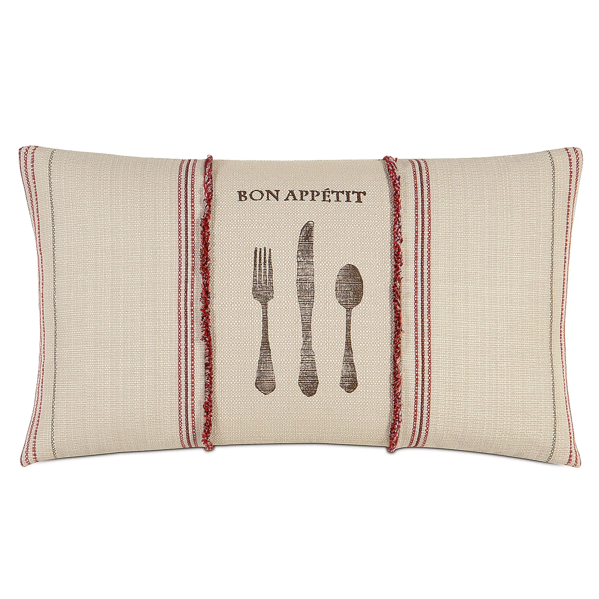 French Country 'Bon Appetit' Decorative Pillow Cover 13x22