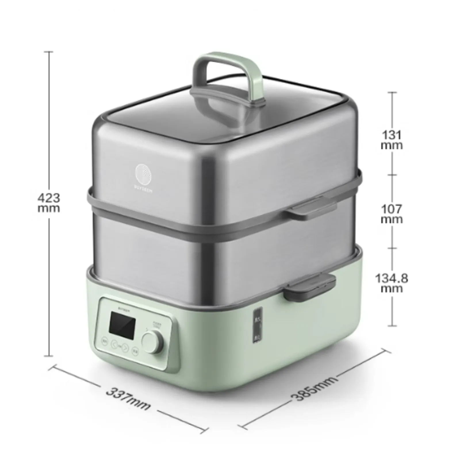 G67 Two-Tier Electric Food Steamer, 14QT