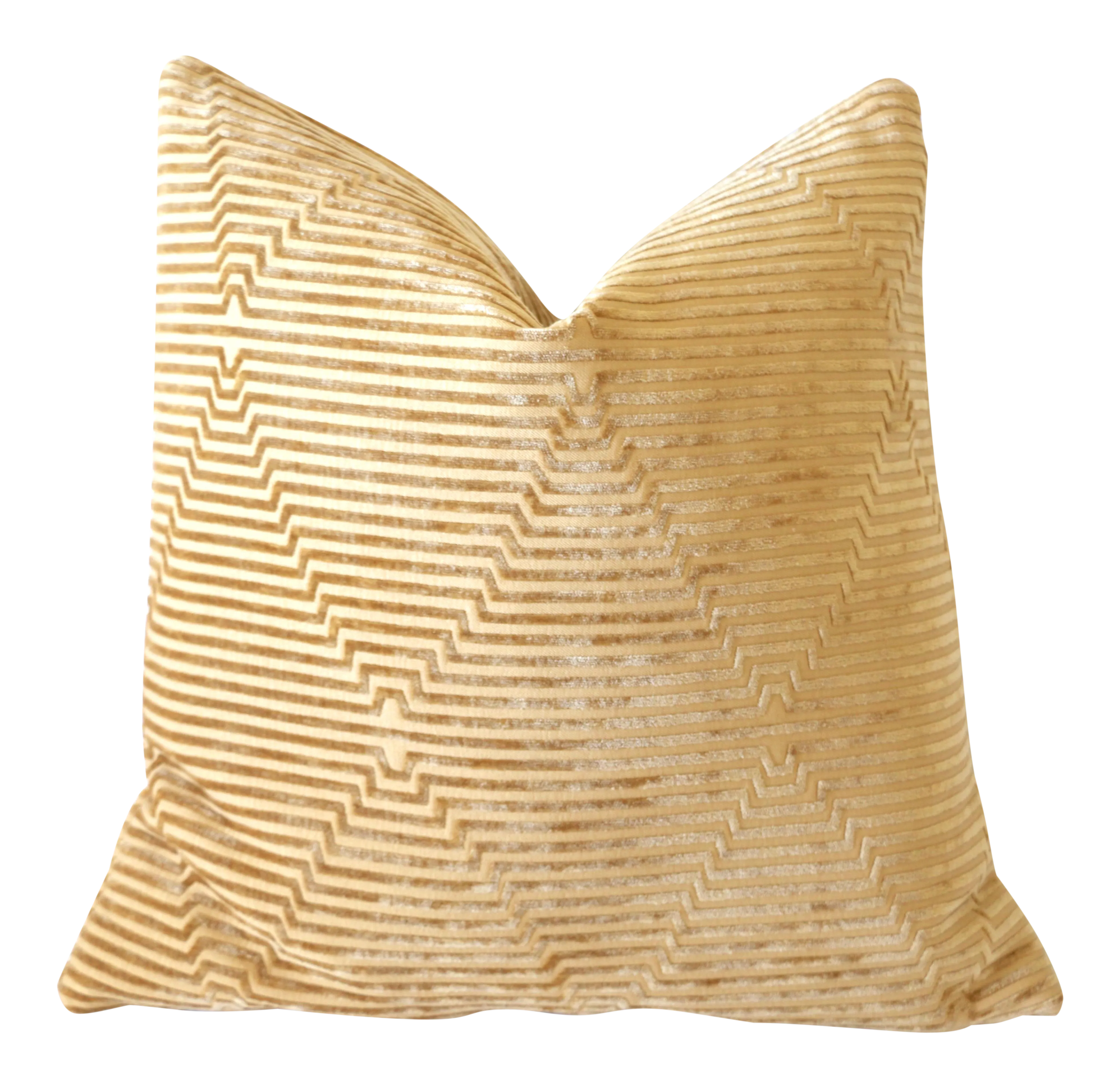 Geometric Gold Velvet pillow cover / Hollywood Regency Decor