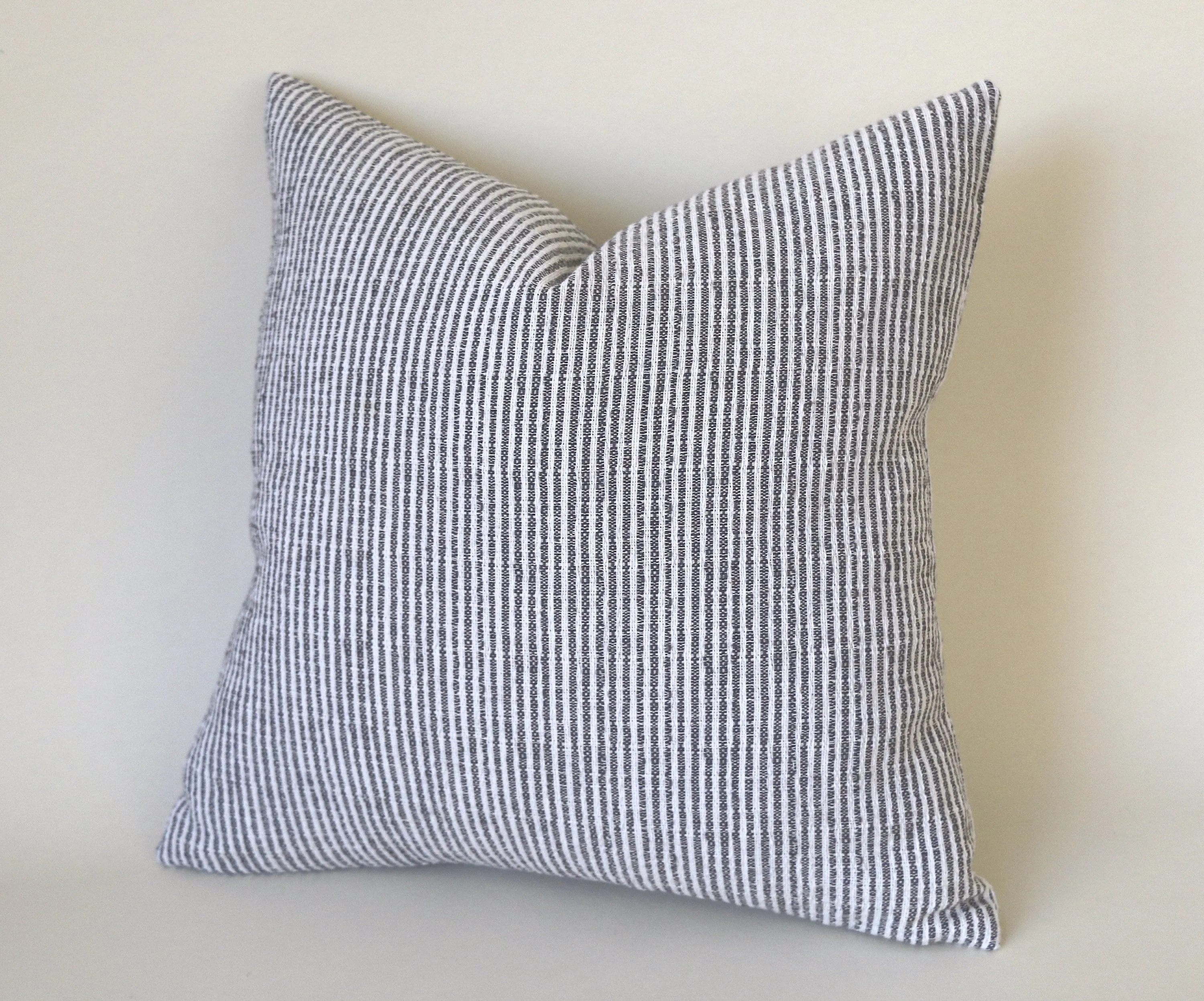 Grey Decorative Pillow / 10 Sizes / Hemp Throw Pillow Cover / Hmong Pillows / Couch Pillow Covers