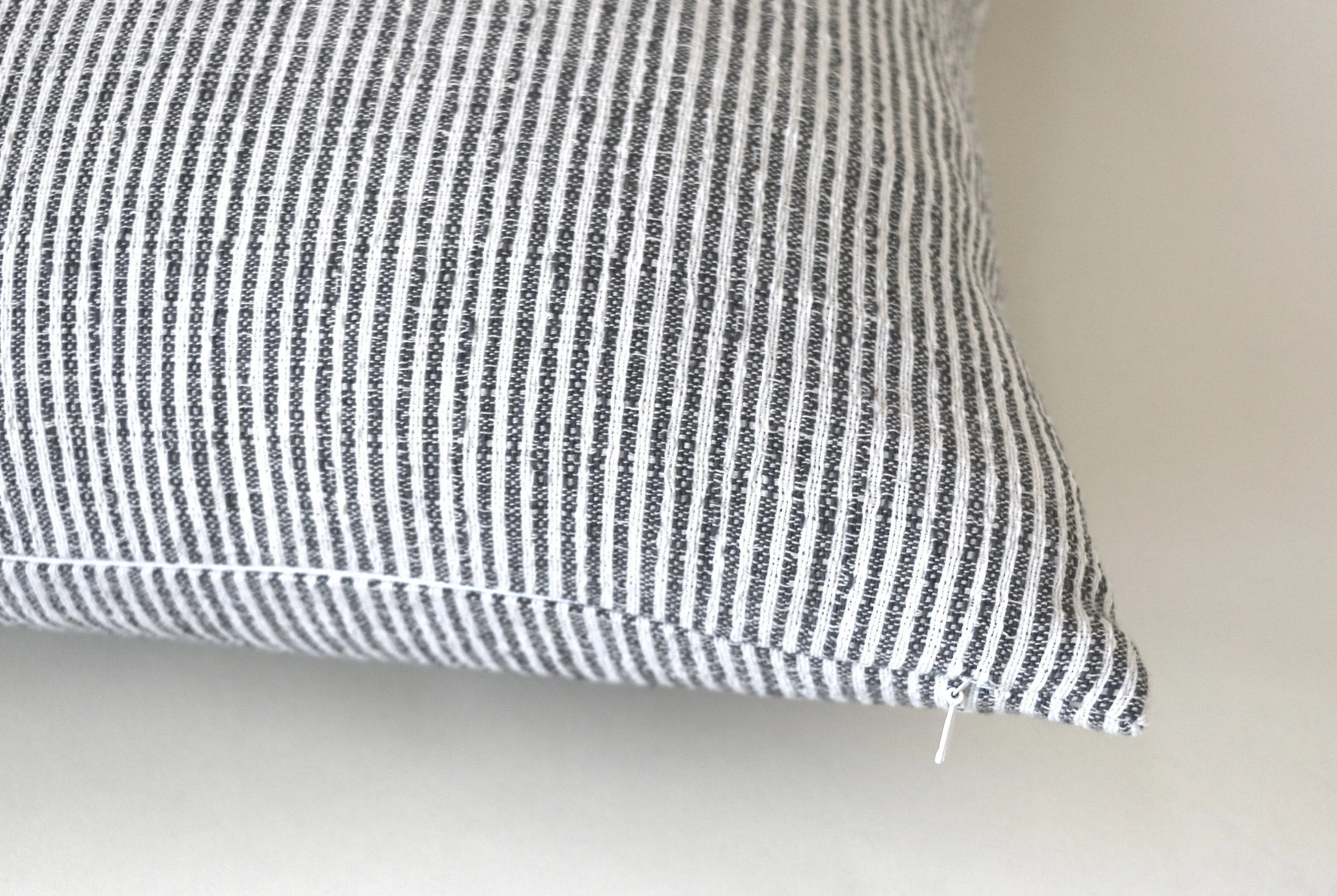 Grey Decorative Pillow / 10 Sizes / Hemp Throw Pillow Cover / Hmong Pillows / Couch Pillow Covers