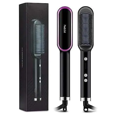 Hair Straightening Brush Heat Brush Hair Straightener Hot Brush Portable Straightening Comb