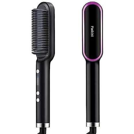 Hair Straightening Brush Heat Brush Hair Straightener Hot Brush Portable Straightening Comb