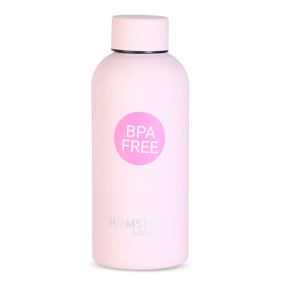 Hamster London Bottle Rubberish Medium Pink 350ml