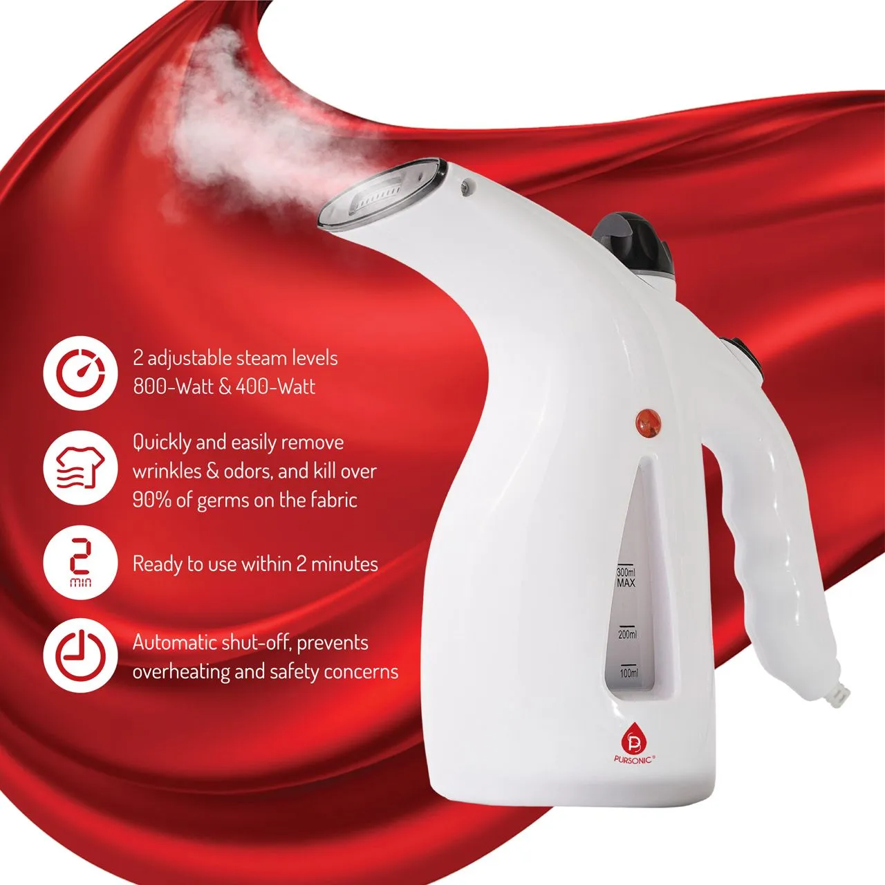 *Handheld Fabric Steamer