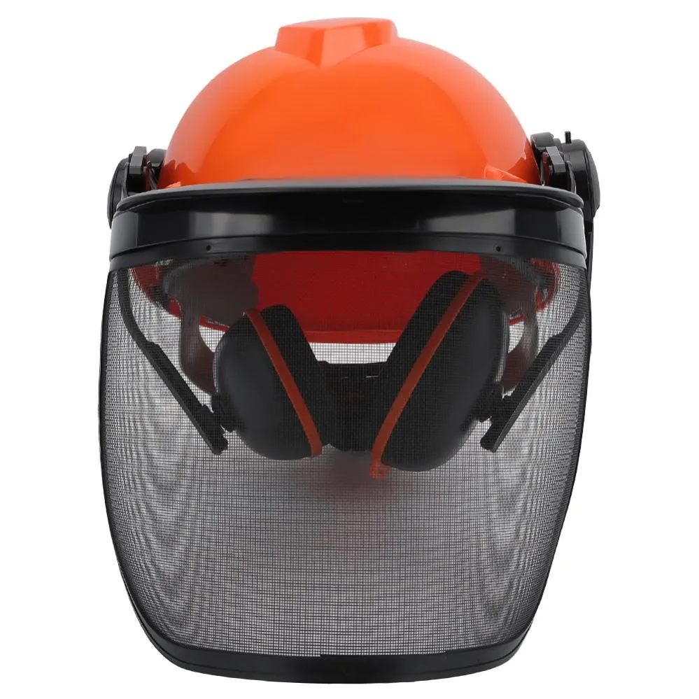 Hipa Chainsaw Helmet with Visor 52-66cm Head Circumference Industrial Forestry Safety Helmet for Chainsaw Trimmer Pole Pruner