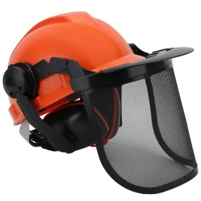 Hipa Chainsaw Helmet with Visor 52-66cm Head Circumference Industrial Forestry Safety Helmet for Chainsaw Trimmer Pole Pruner