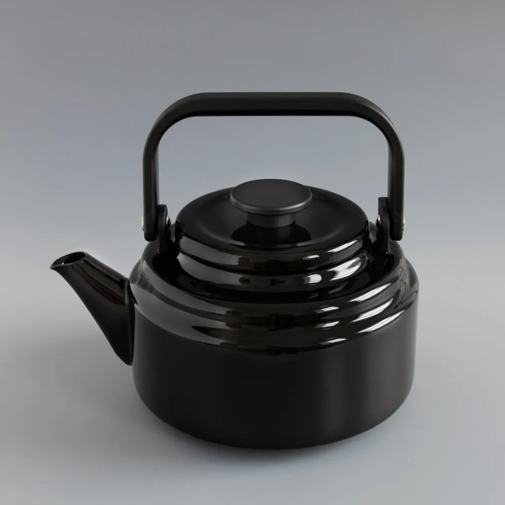 Japanese Enamel Kettle Black