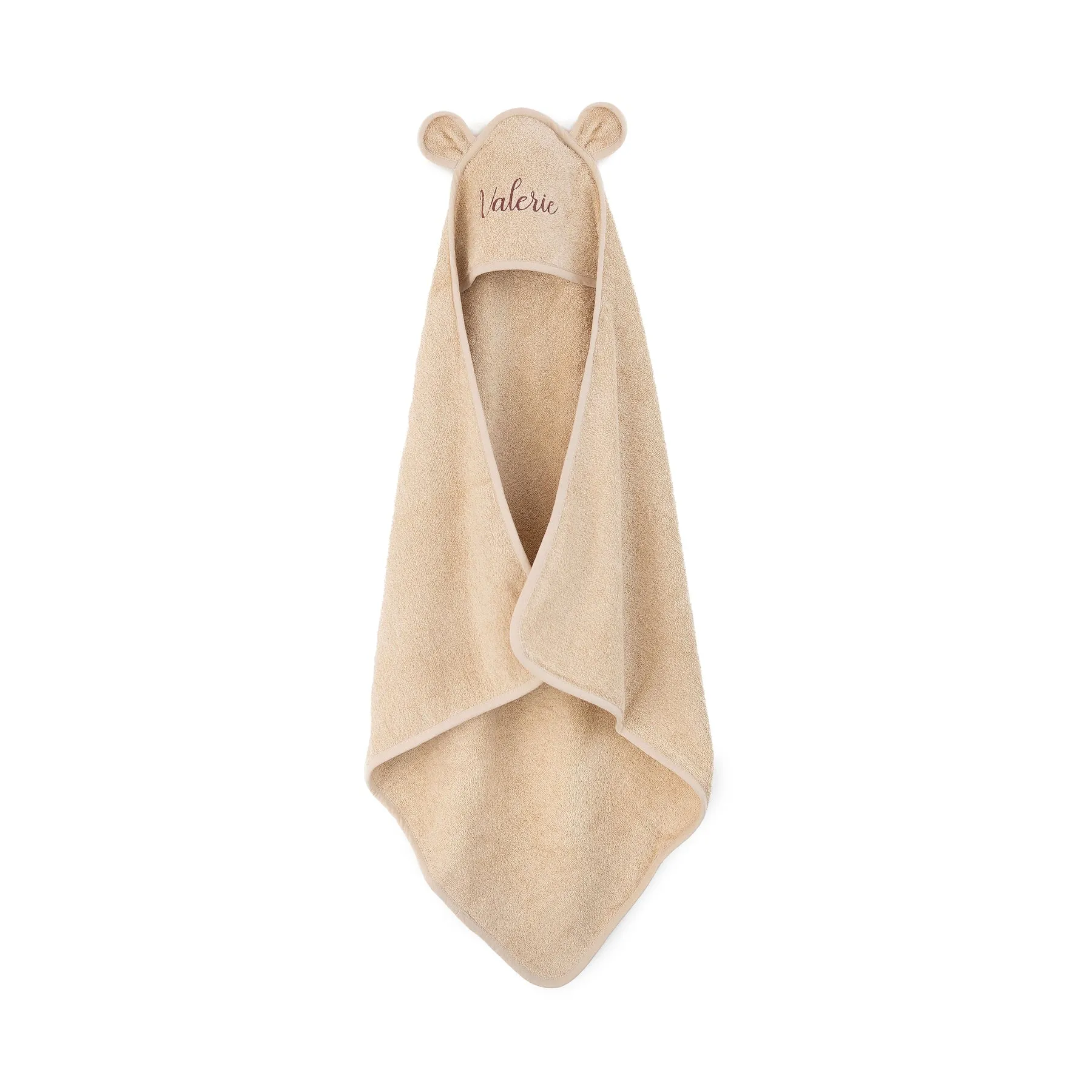 JBØRN Organic Cotton Baby Hooded Towel with Ears | Personalisable