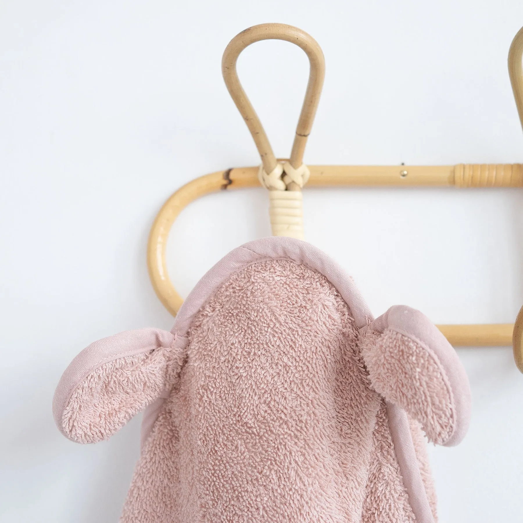 JBØRN Organic Cotton Baby Hooded Towel with Ears | Personalisable