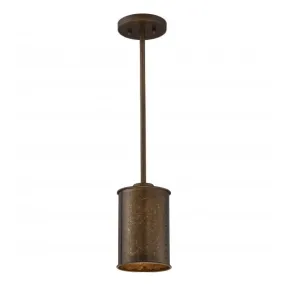 Kettle Weathered Brass Finish 1 Light Mini Pendant