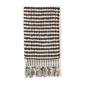 Kip & Co Black & White Pebbles Turkish Hand Towel