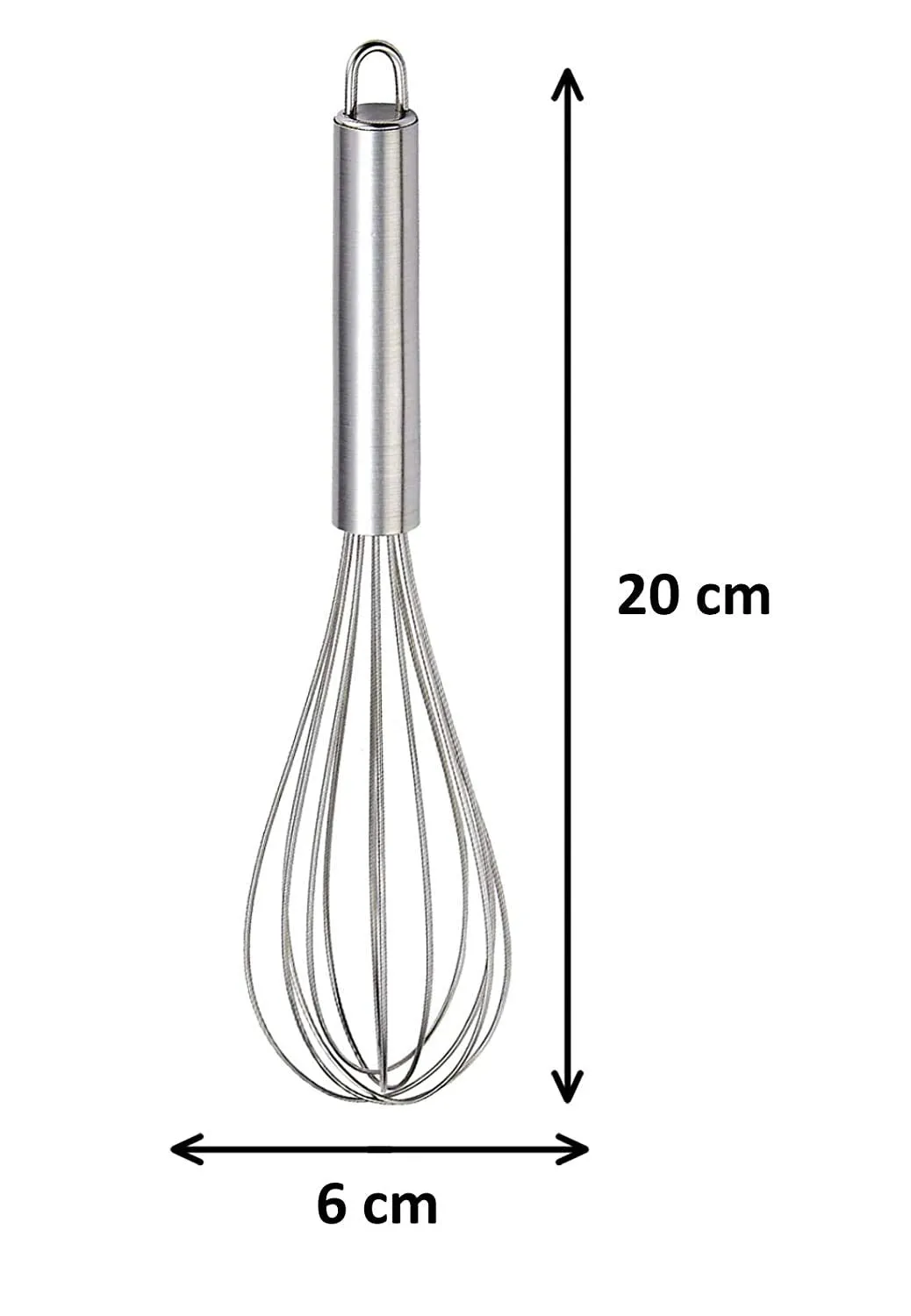 Kuber Industries 3 Pieces Stainless Steel Hand Blender Mixer Froth Whisker Latte Maker for Milk Coffee Egg Beater Juice,20 Cm (Silver) - CTKTC031311