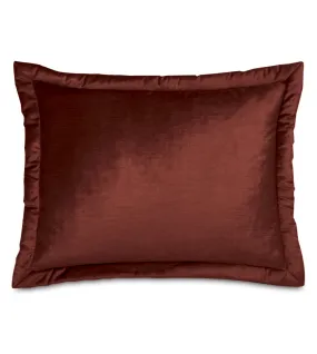 Lars Velvet Standard Sham 20x27 in Spice