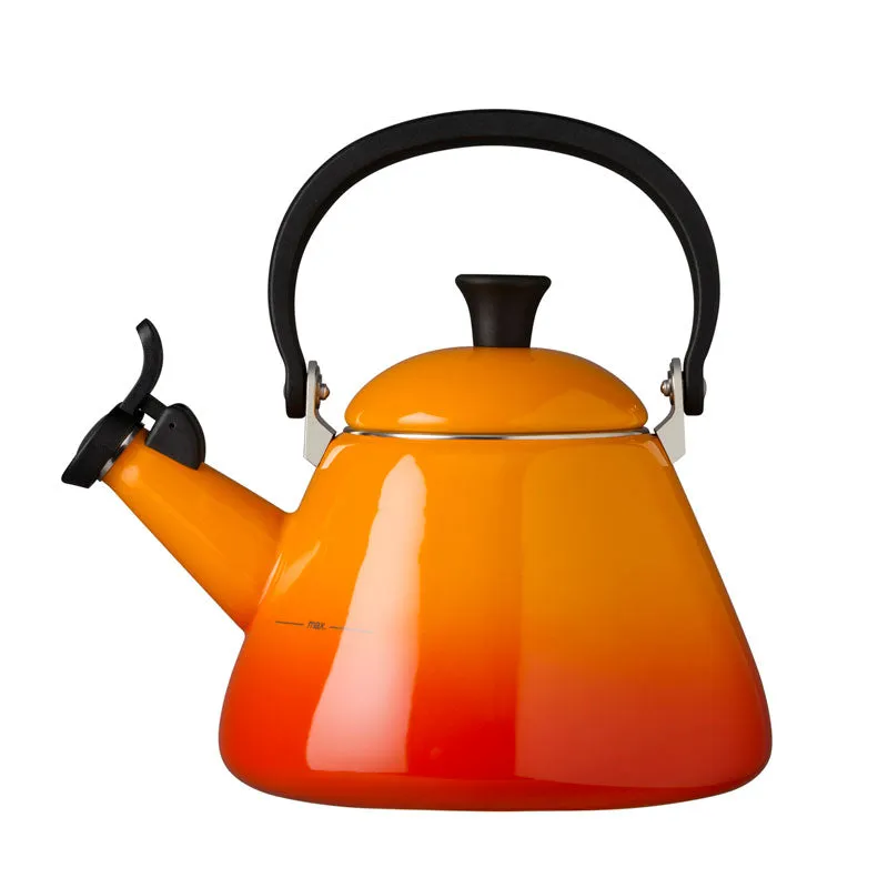 Le Creuset Kone Kettle with Fixed Whistle 1.6 litre Volcanic