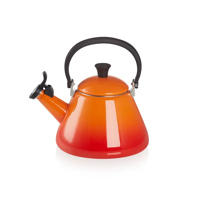 Le Creuset Kone Kettle with Fixed Whistle 1.6 litre Volcanic