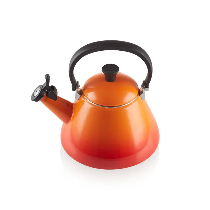 Le Creuset Kone Kettle with Fixed Whistle 1.6 litre Volcanic