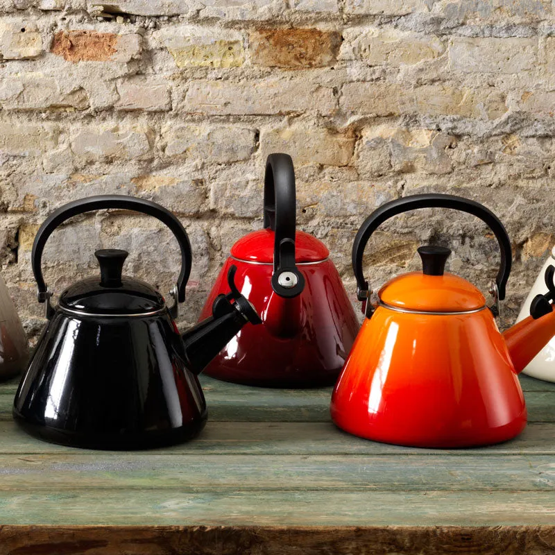 Le Creuset Kone Kettle with Fixed Whistle 1.6 litre Volcanic