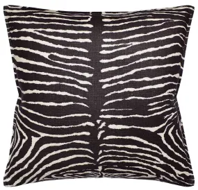 Le Zebre Brown Decorative Pillow Ryan Studio