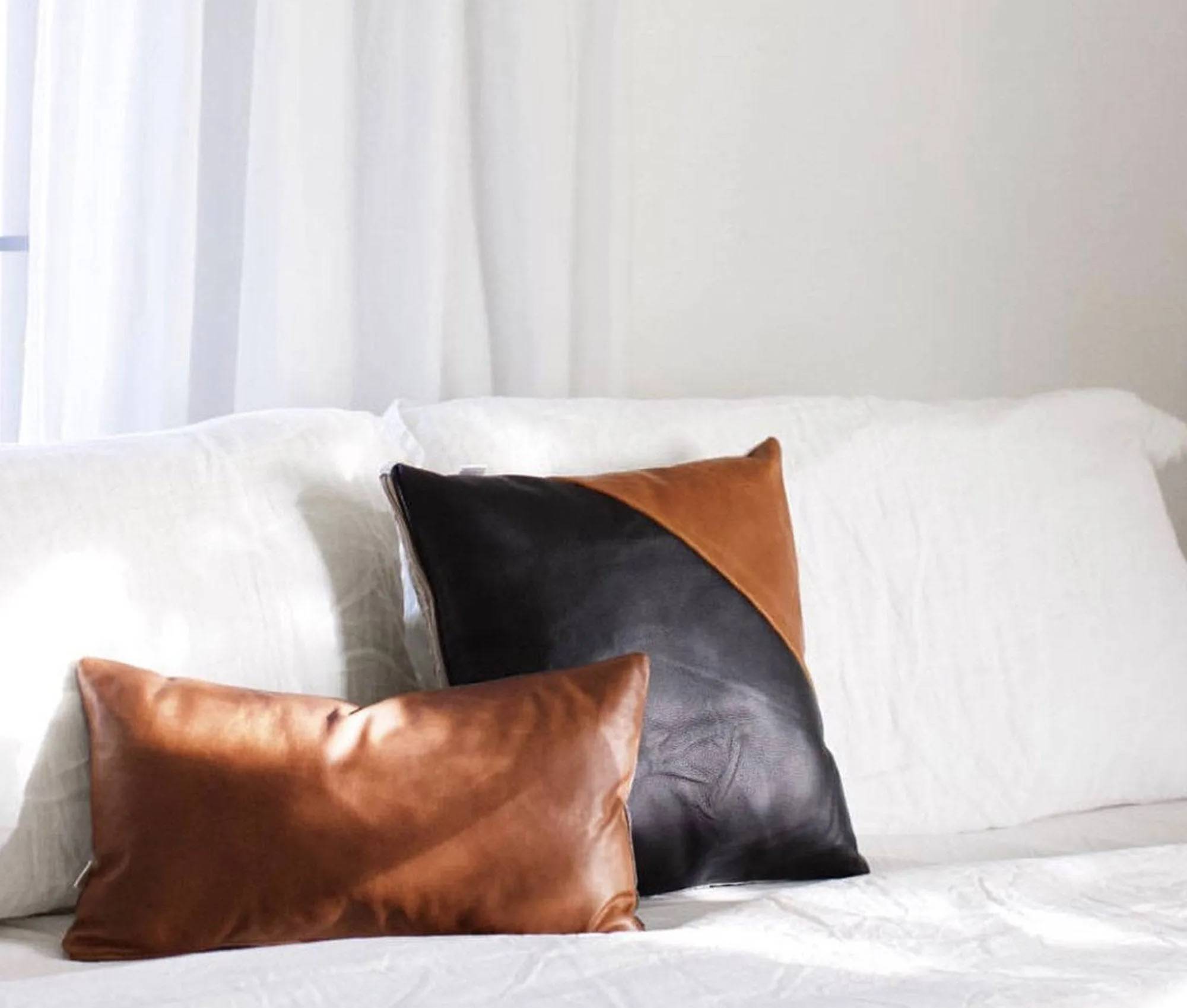 Leather Pillow Cover