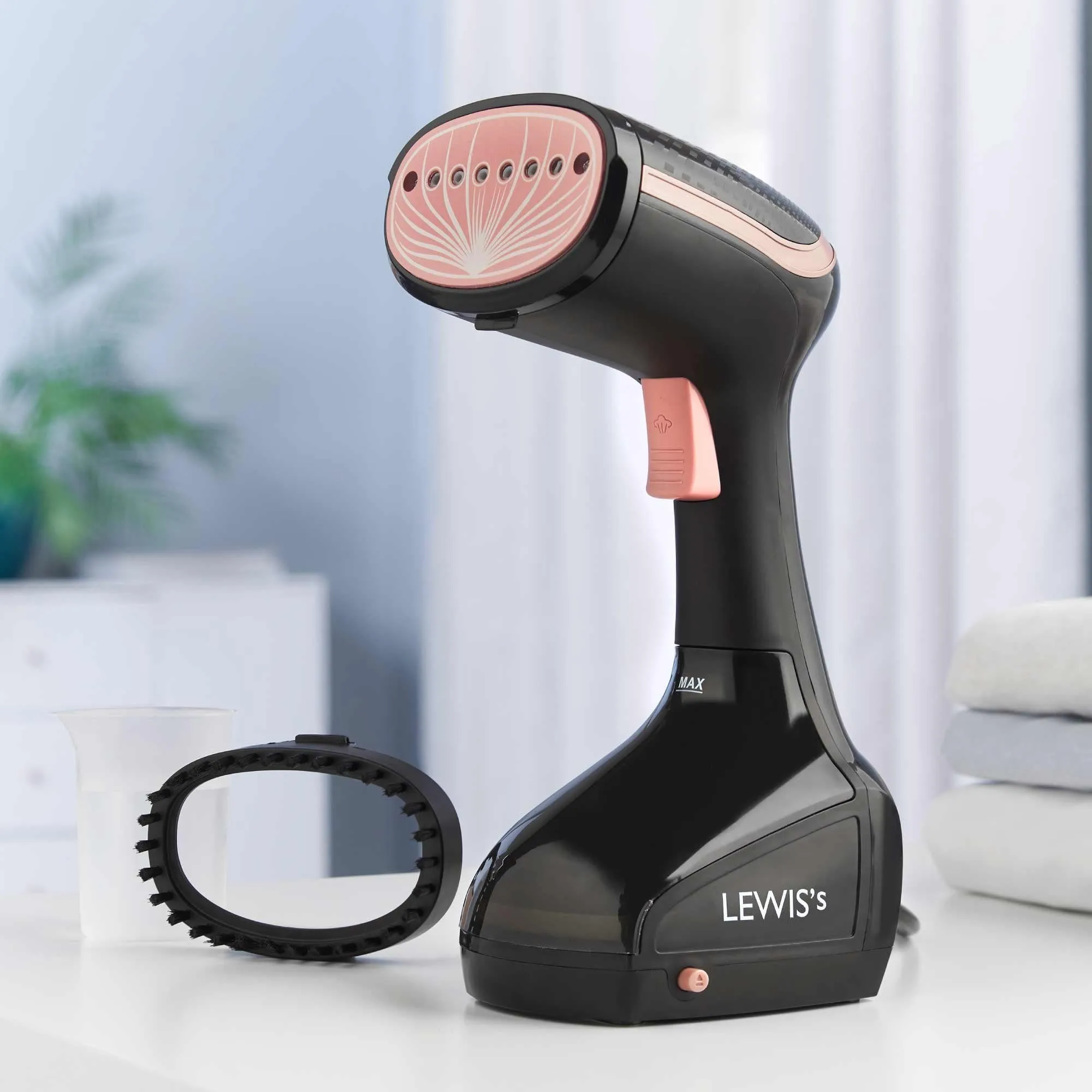 Lewis's Garment Steamer 1000W - Black