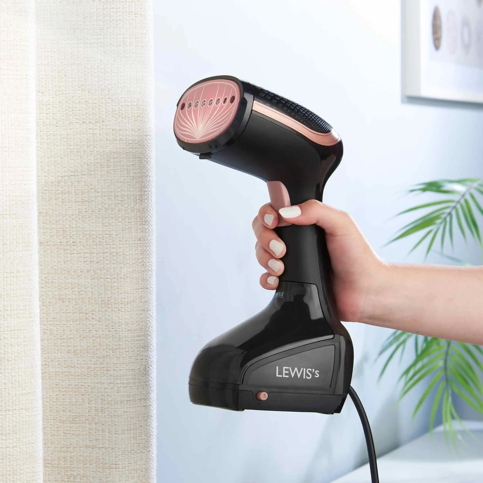 Lewis's Garment Steamer 1000W - Black