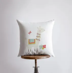 Llama with Necklace | Alpaca Pillow | Cactus Pillow | Southwest | Throw Pillow