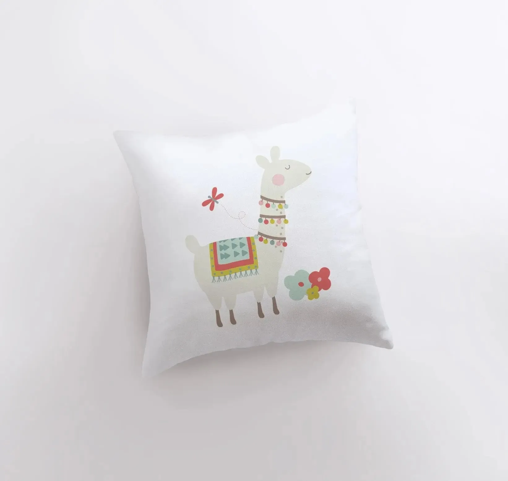 Llama with Necklace | Alpaca Pillow | Cactus Pillow | Southwest | Throw Pillow