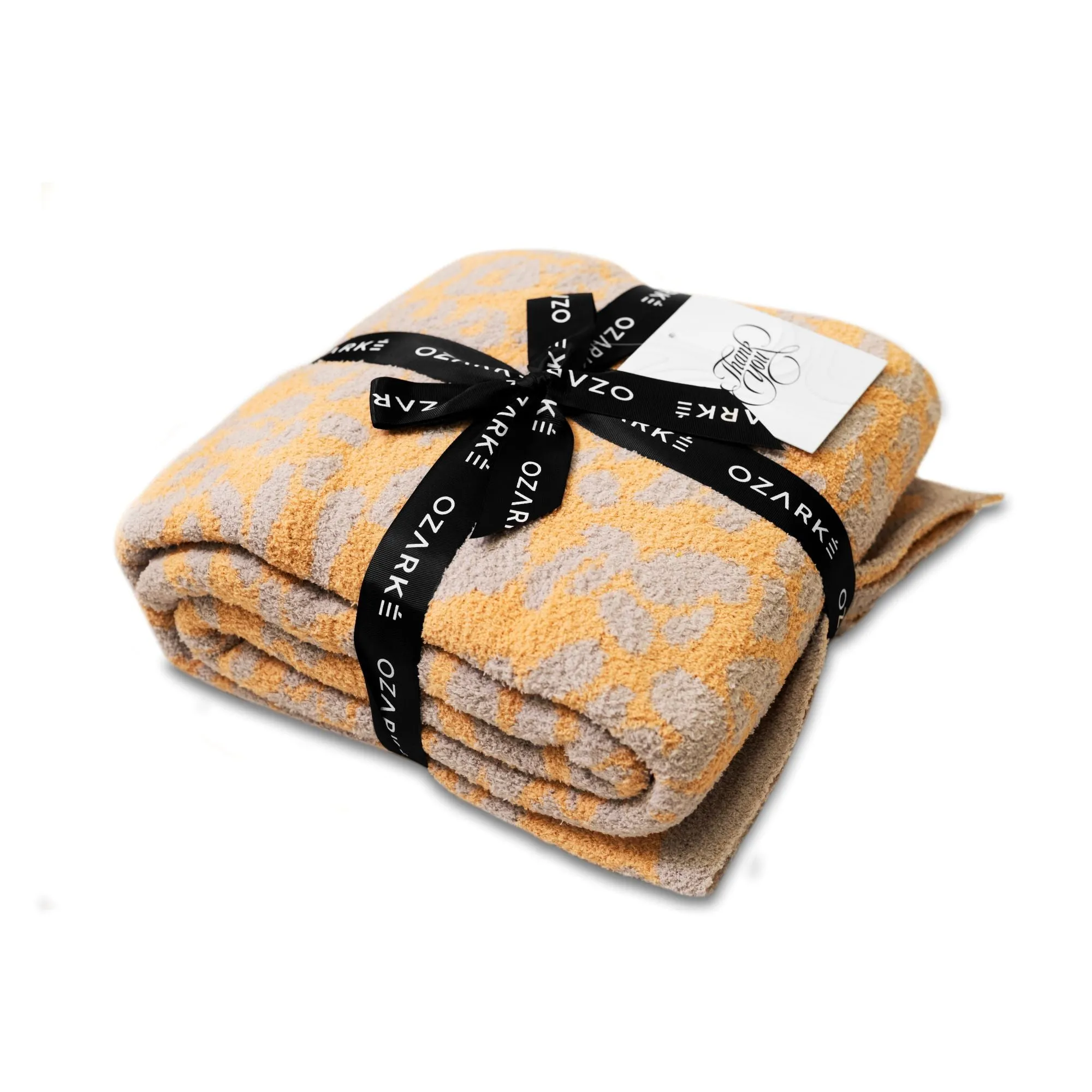 Luxe Animal Print Throw Blanket