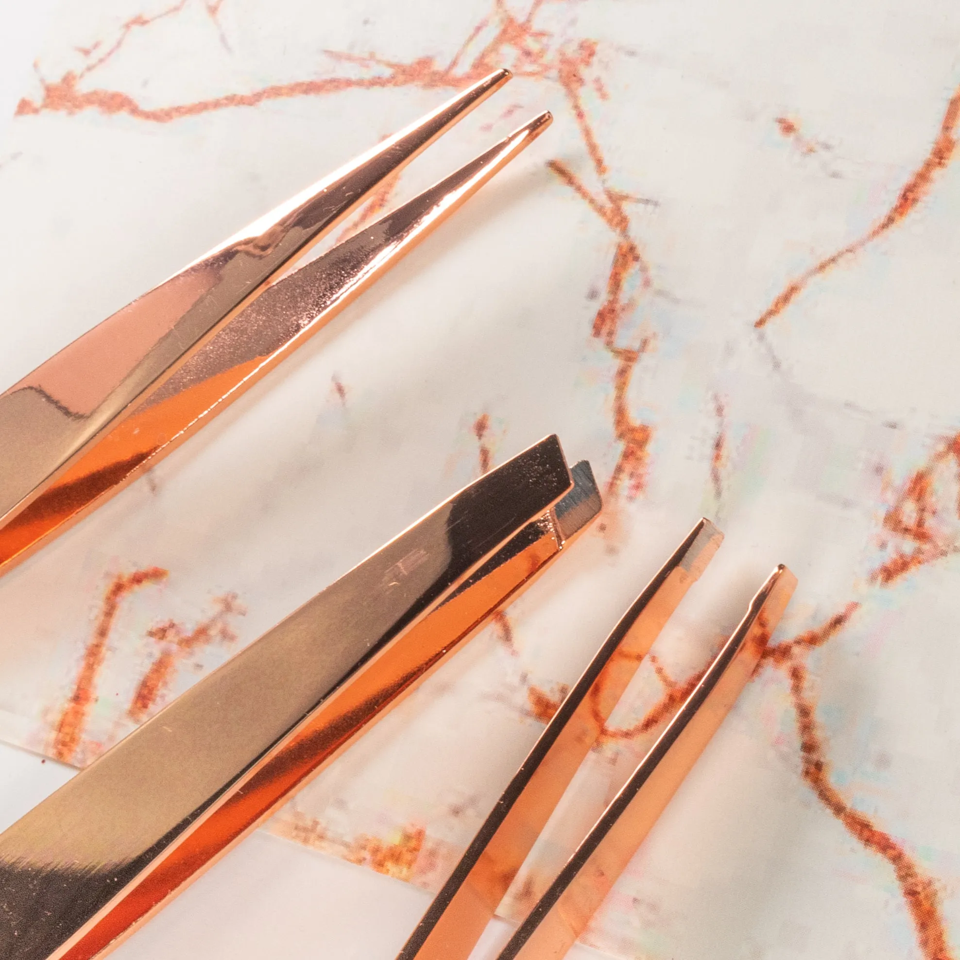 Luxe Tweezer Set-Rosegold