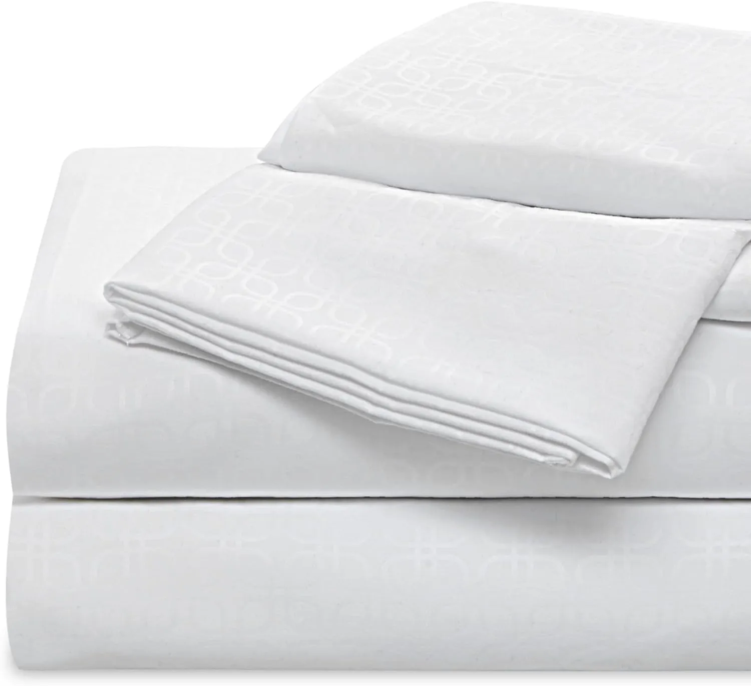 Luxury Hotel Embossed Sheets Set with Pillowcase