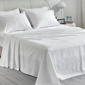 Luxury Hotel Embossed Sheets Set with Pillowcase