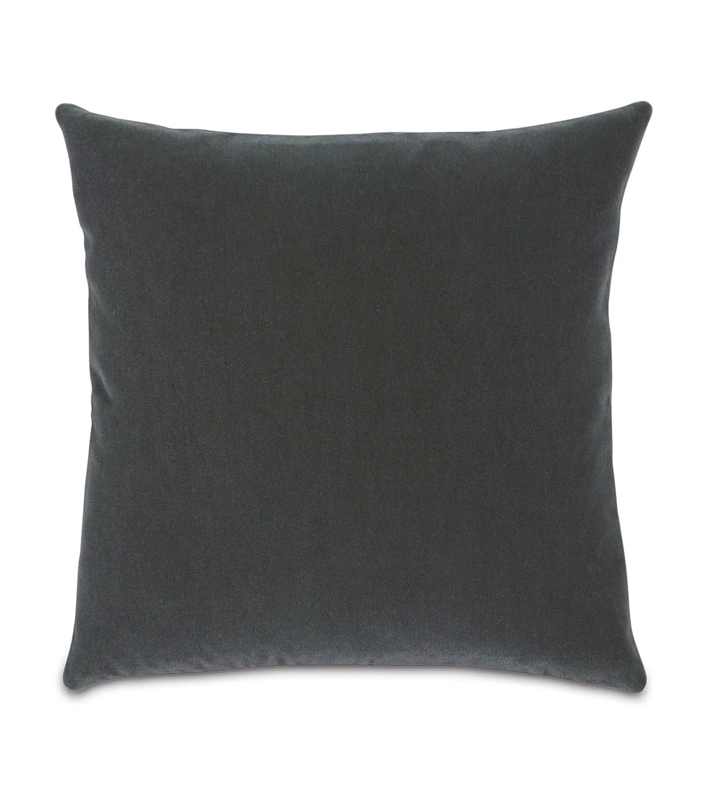 Luxury Mohair Decorative Pillow Cover in Persian Gray