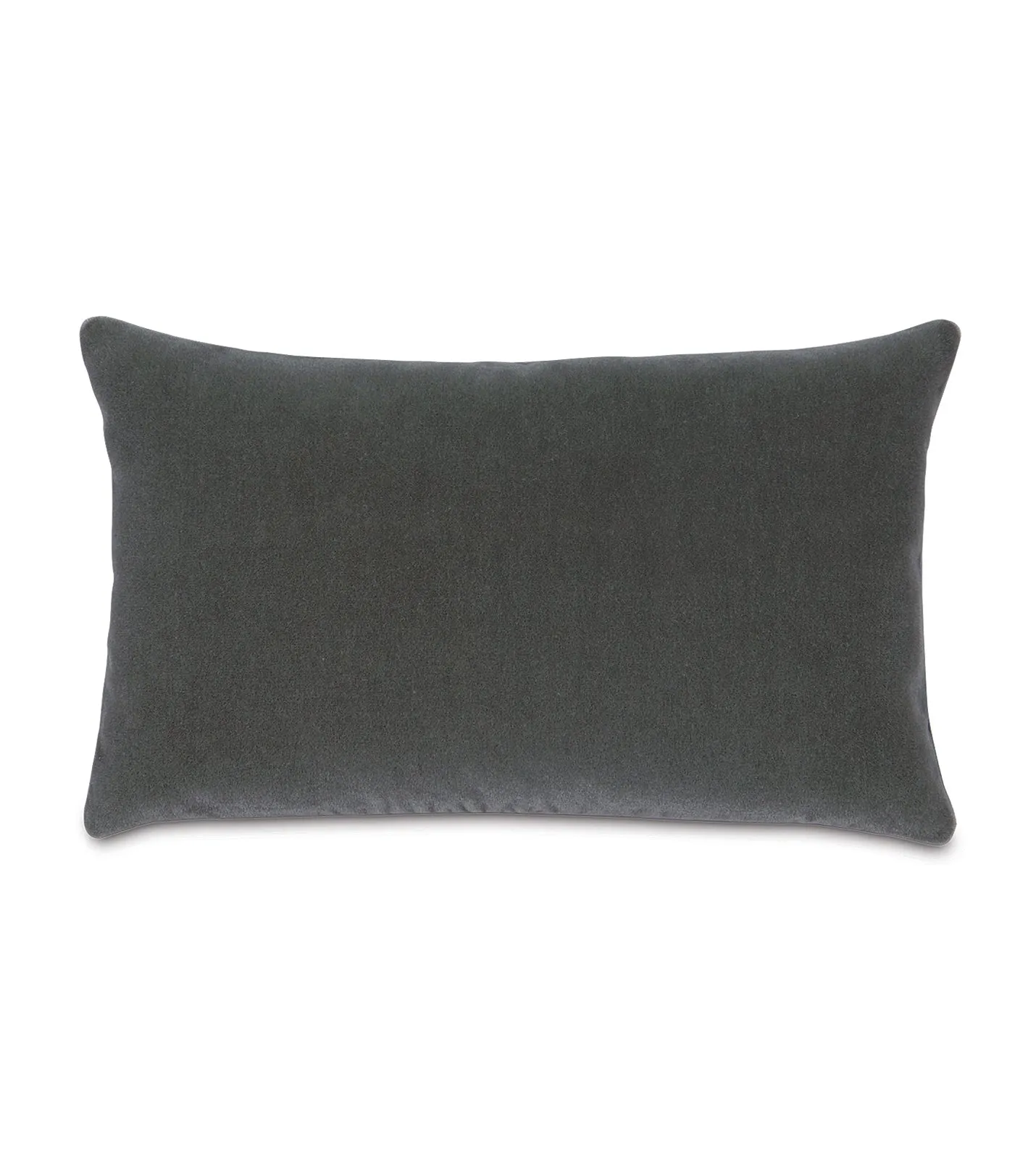 Luxury Mohair Decorative Pillow Cover in Persian Gray