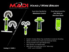 MADI Hand J Wire Brush (95-HJWB1)