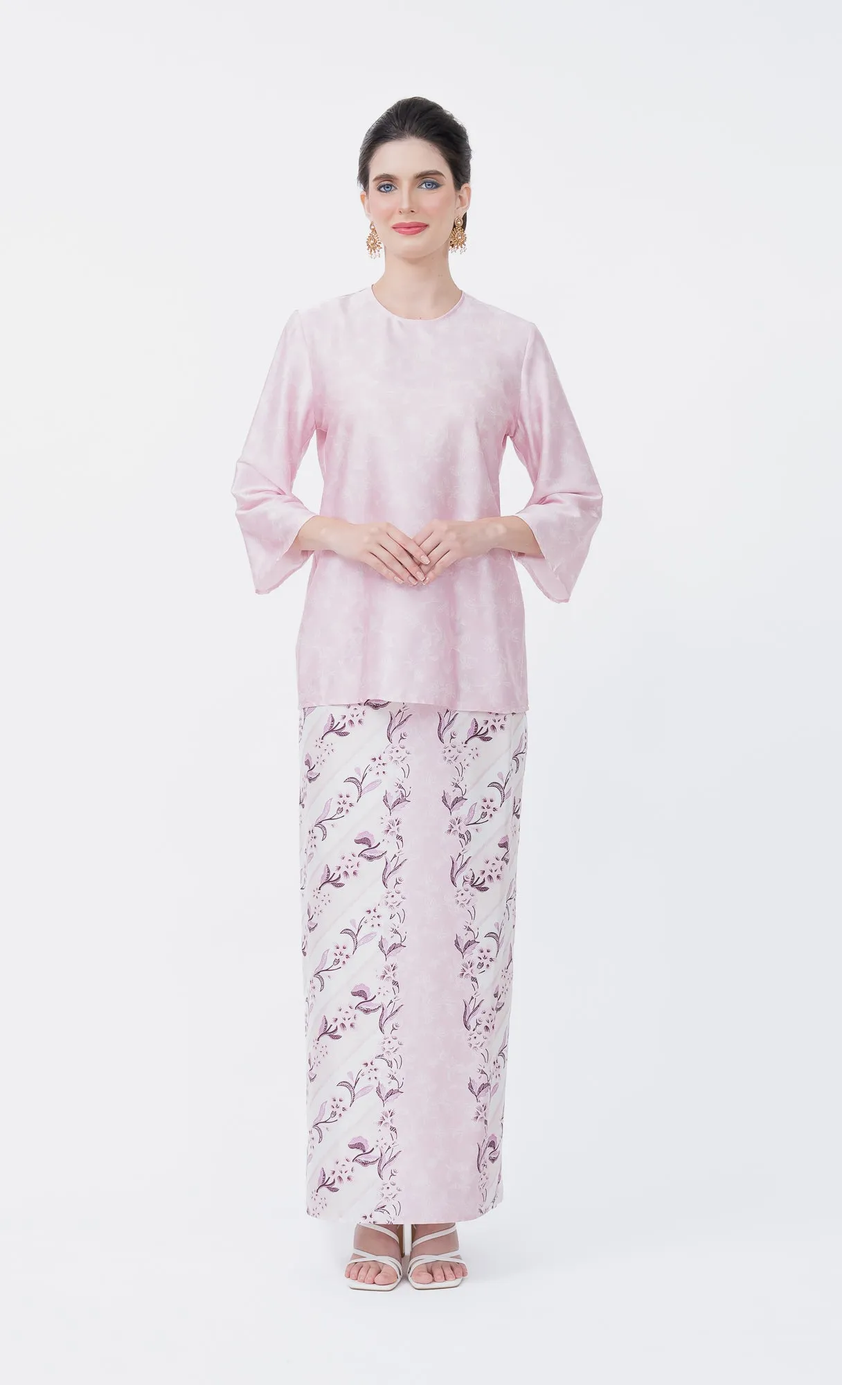 Magnolia Kurung Kedah in Pink Lavender