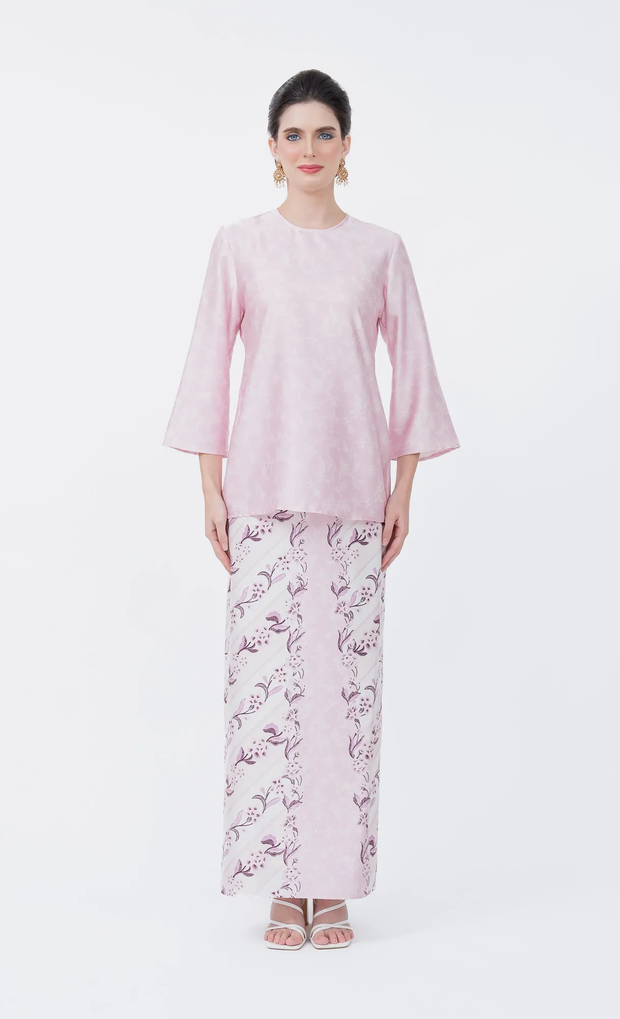 Magnolia Kurung Kedah in Pink Lavender