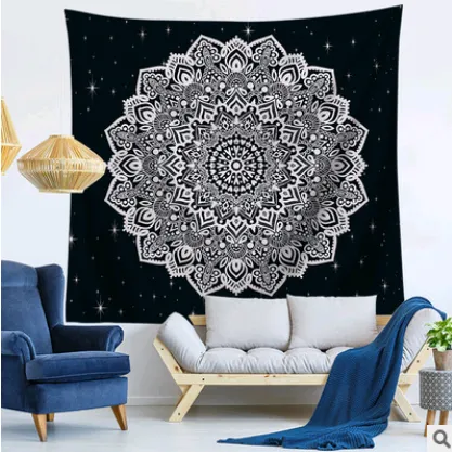 Mandala tapestry wall hanging beach towel blanket