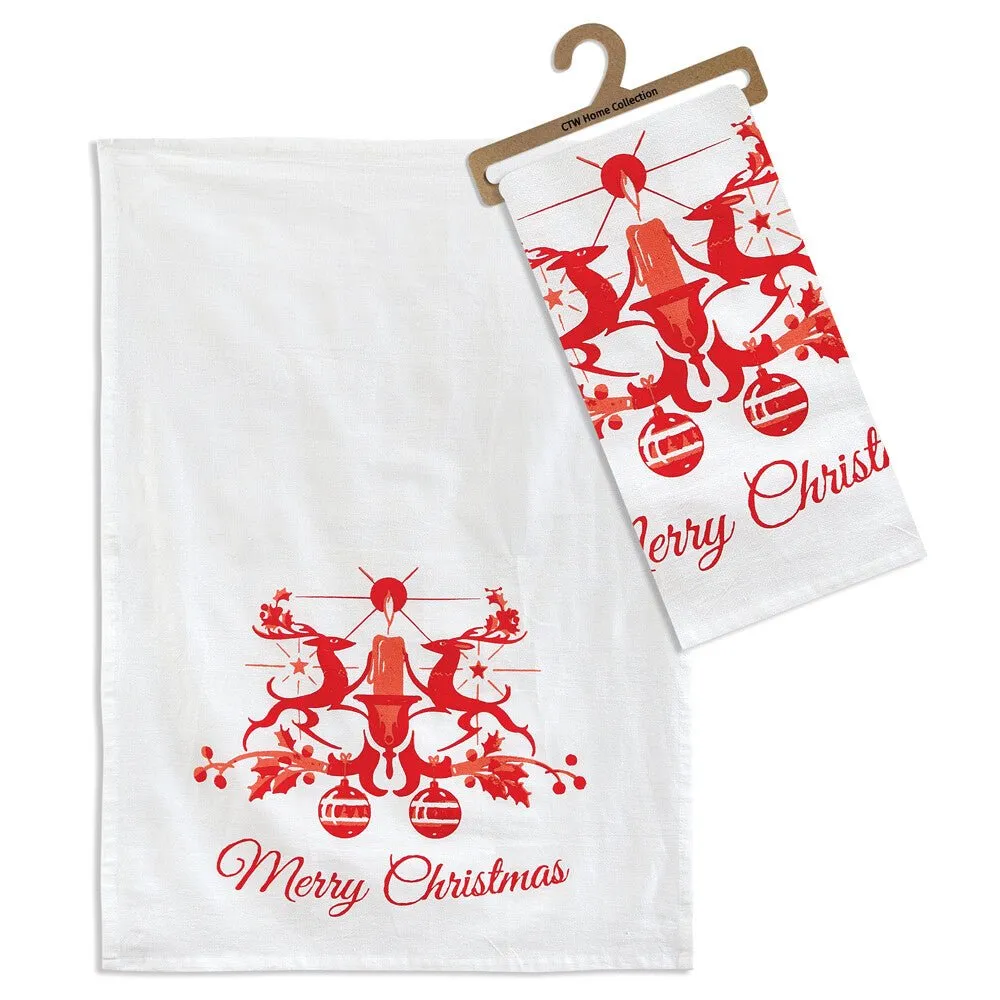 Merry Christmas Tea Towel