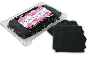 Micro Fibre Towel Black 10pk