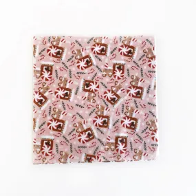 Mini Lovey or Mini Crinkle Blanket - Pink Gingerbread Trains