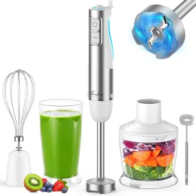 MOOKA Hand Blender, 5-in-1 BM-HB102 1100W Multi-Purpose Immersion Blender