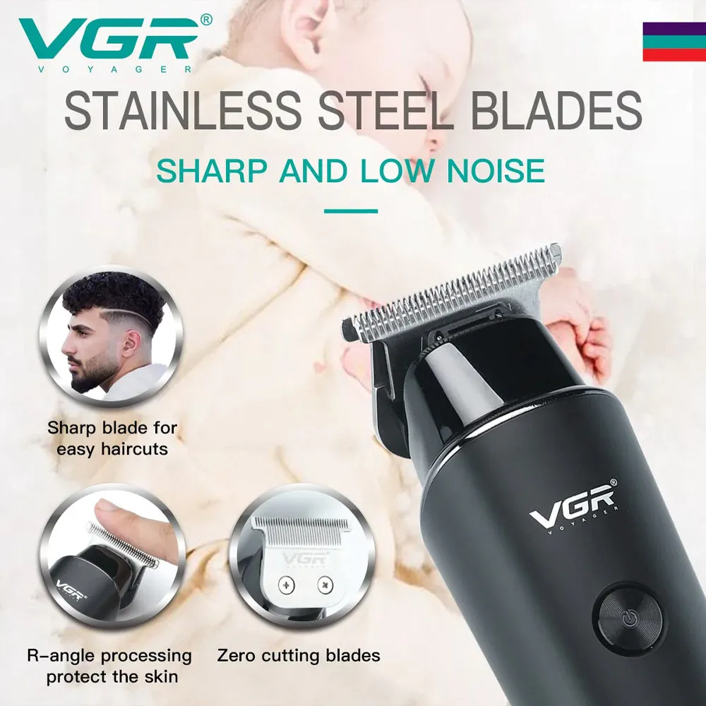 (NET)  VGR Professional Electric Hair Trimmer Cordless Beard & Hair Clipper For Men USB / V-937