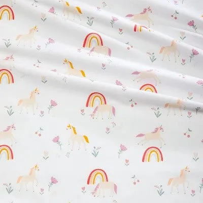 New - Full Unicorn Cotton Kids' Sheet Set - Pillowfort