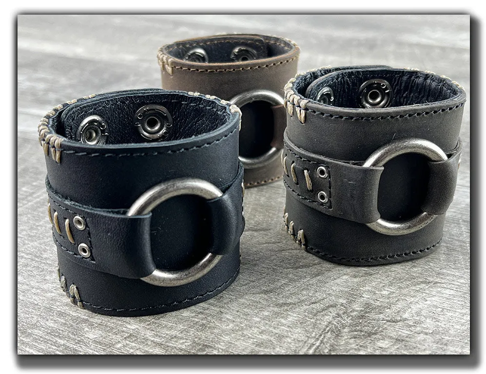 No Quarter - Whiskey Brown Leather Cuff