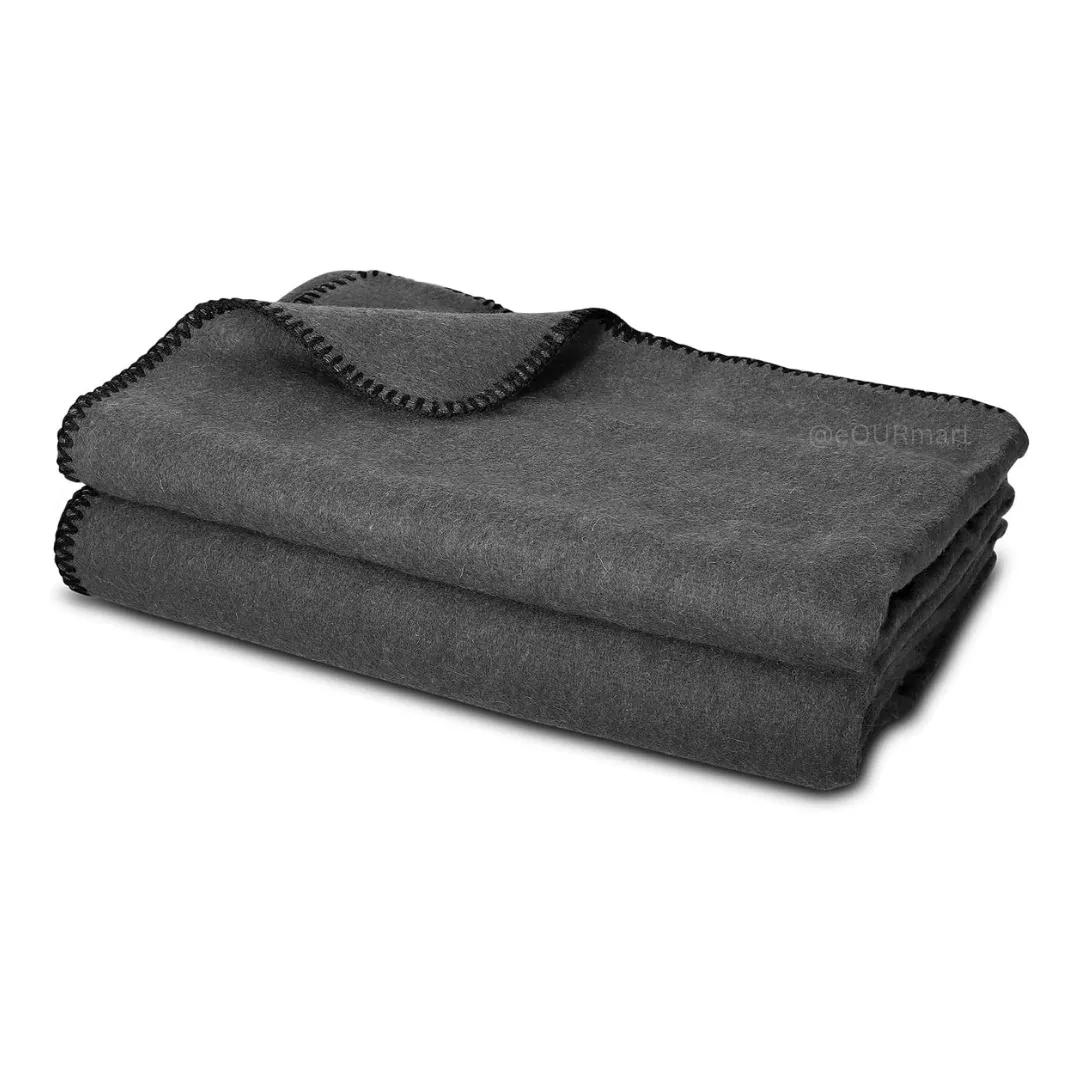 Non Woven Relief Blanket for Donation, Grey Single Bed