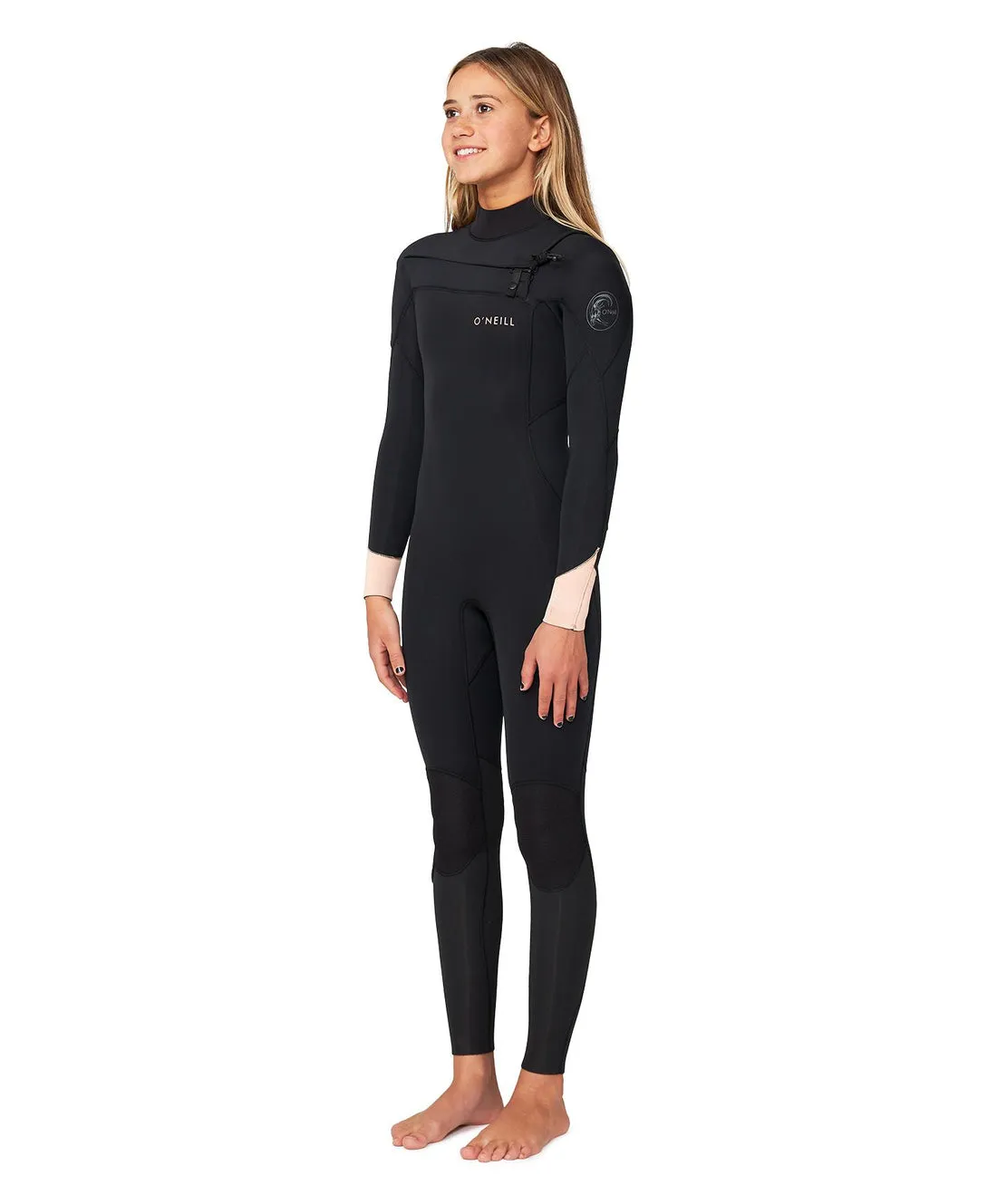 O'Neill Girl's Bahia 3/2mm Steamer Chest Zip Wetsuit