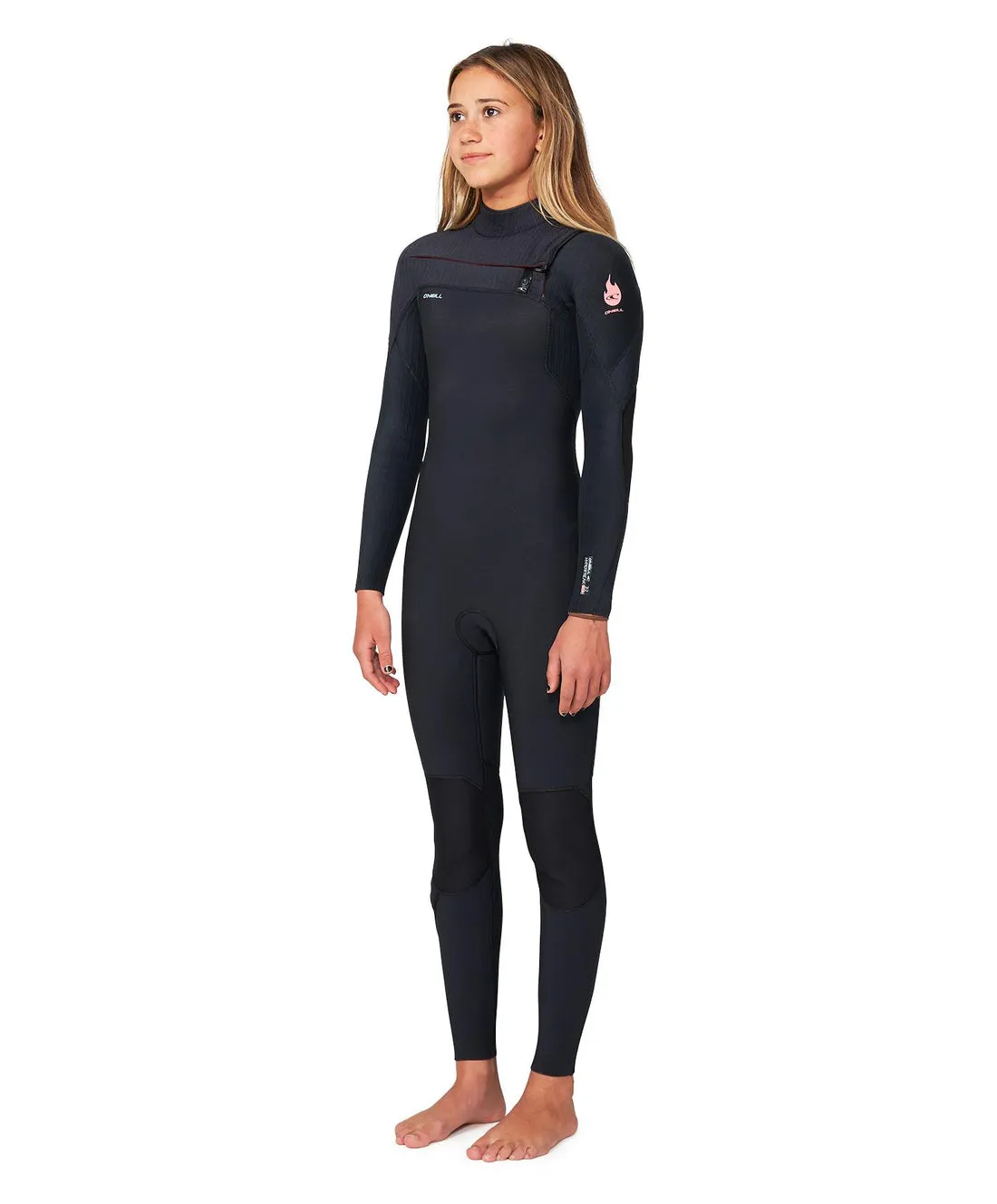 O'Neill Girl's HyperFire 3/2mm Steamer Chest Zip Wetsuit