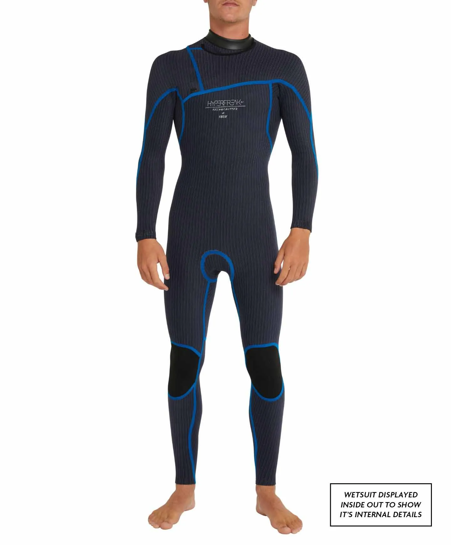 O'Neill HyperFreak 4/3  Steamer Chest Zip Wetsuit - Black